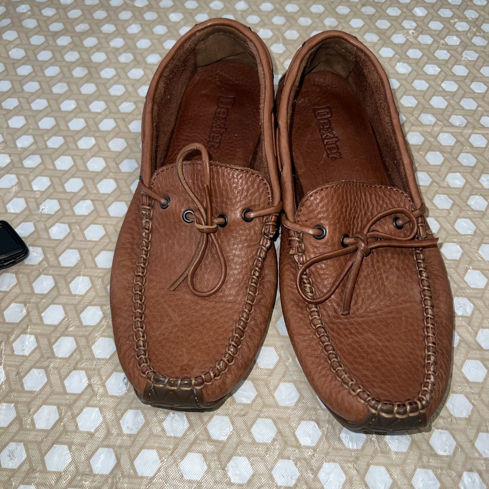 Dexter Vintage Brown Leather Moccasin Laced Women's Size 7.5M